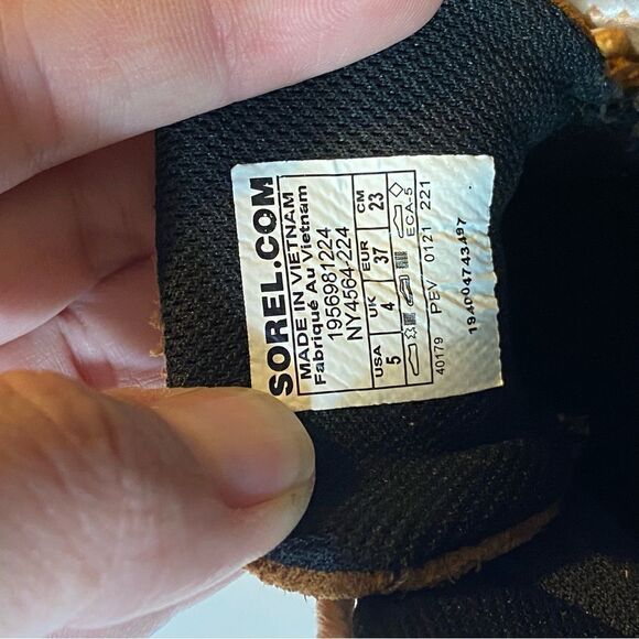 SOREL OUT N ABOUT CLASSIC short lace up boots waterproof tan caramel -5 - Picture 6 of 7